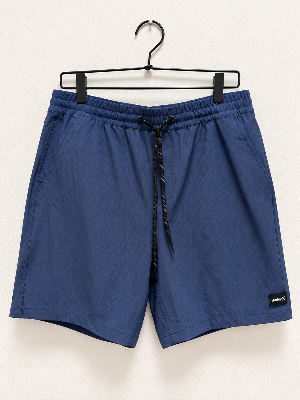 Hurley Men's Navy Elastic-Waist Athletic Shorts L